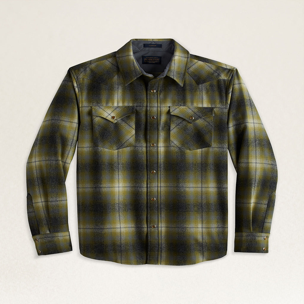Canyon Shirt Green/Grey Mix Ombre 22