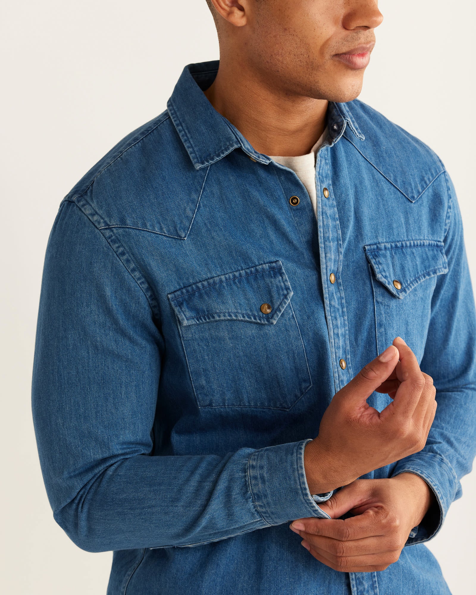 Wyatt Shirt Indigo Denim 23'