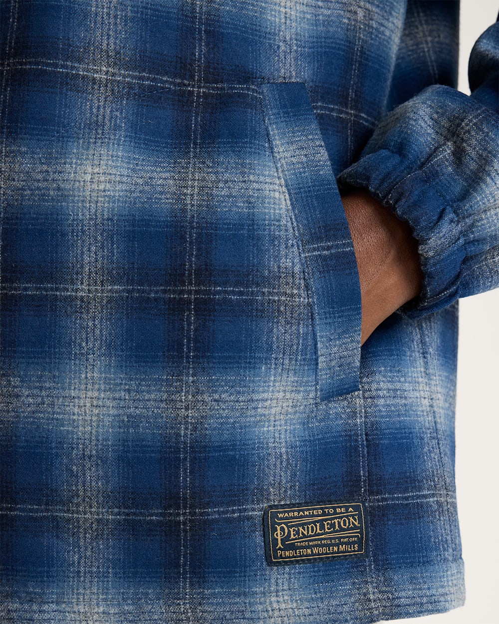 Quilted Coaches Jacket Navy Ombre