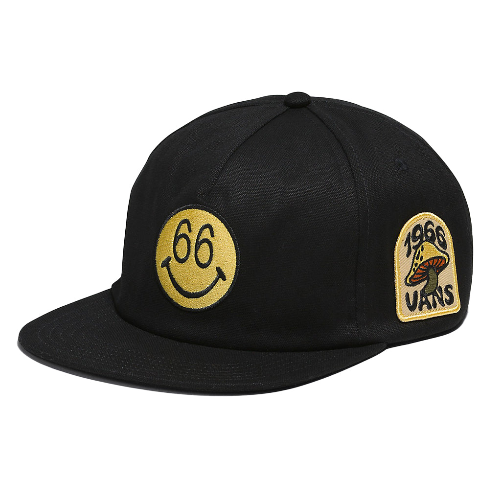 1966 Smiley Mushroom Hat Black