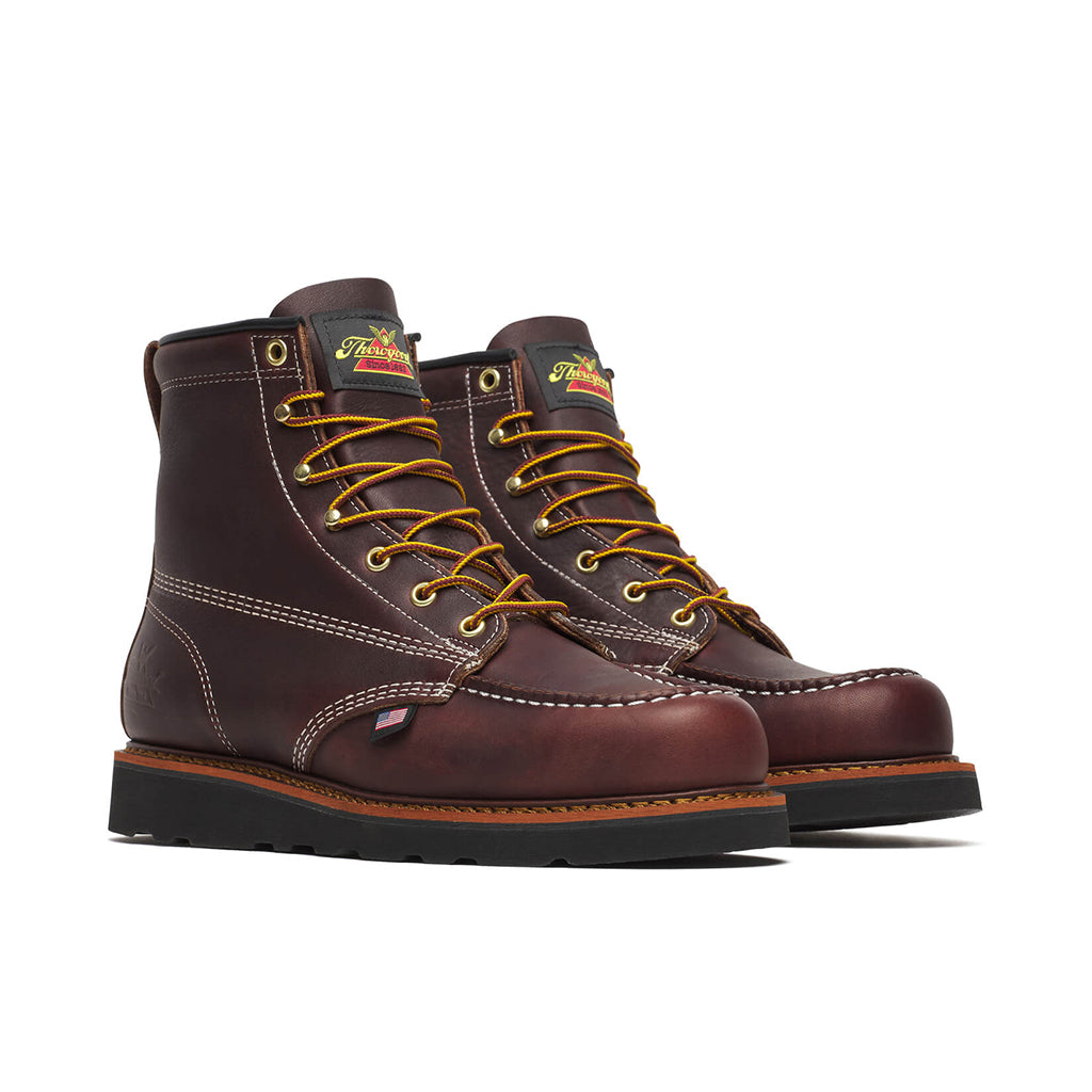 6" Black Walnut Black Wedge Moc Toe Boot 814-4266
