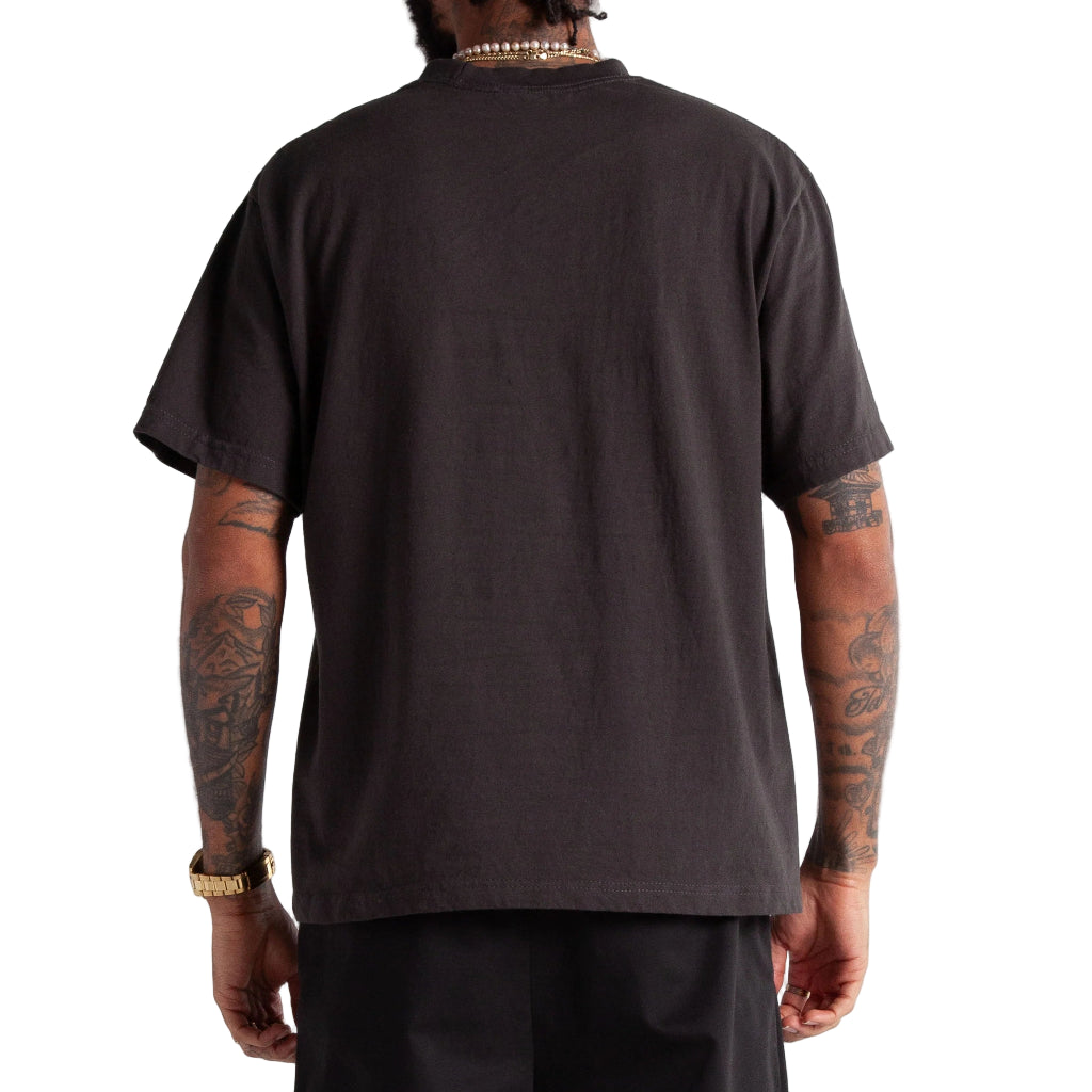 7.5oz Max heavyweight Cropped Tee Off Black