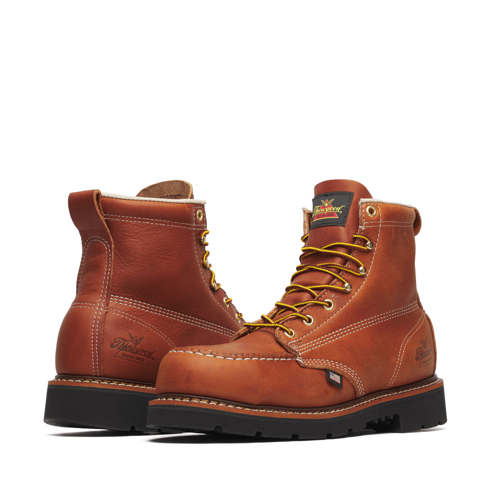 Tobacco Steel Moc Toe Boot 804-4189