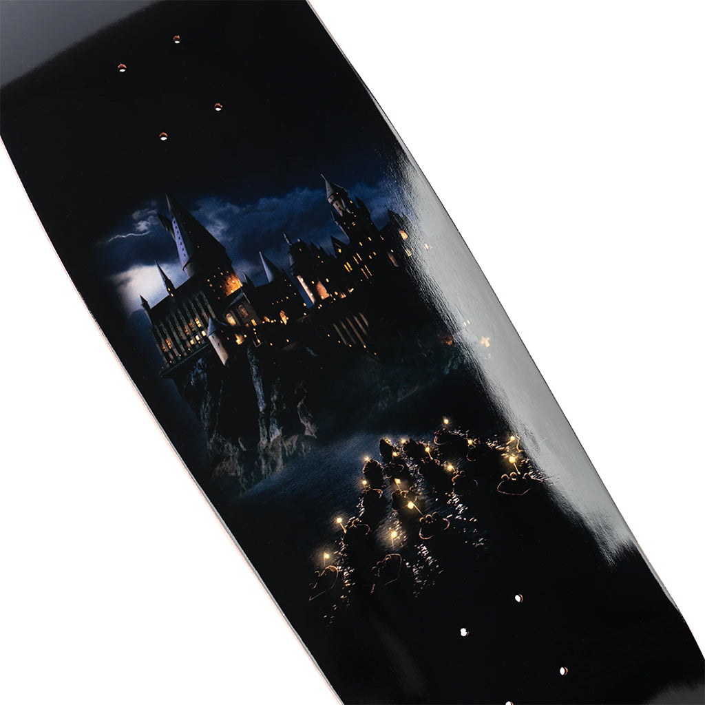 Phone case with a castle design on a dark background