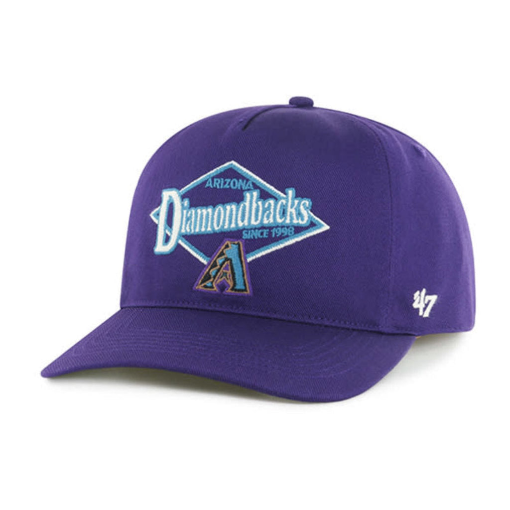 Purple baseball cap with 'Arizona Diamondbacks' logo on a white background