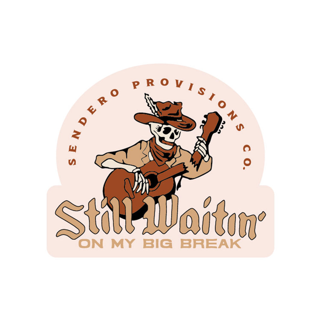 Sendero Provisions Still Waitin sticker on a white background