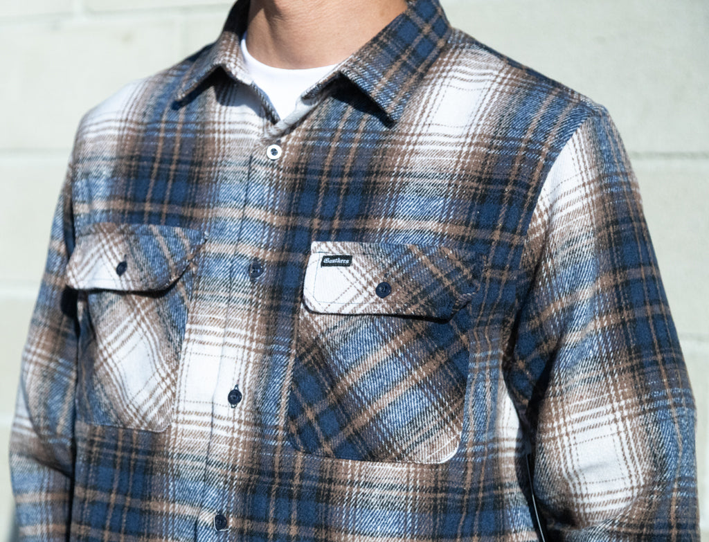 Birch Flannel Navy Cream Plaid