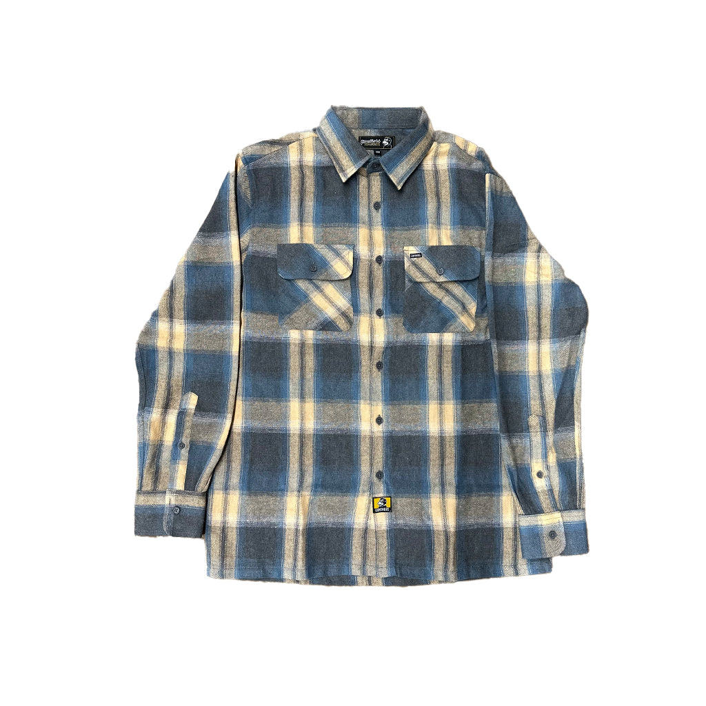 Birch Street Flannel Blue Cream Ombre