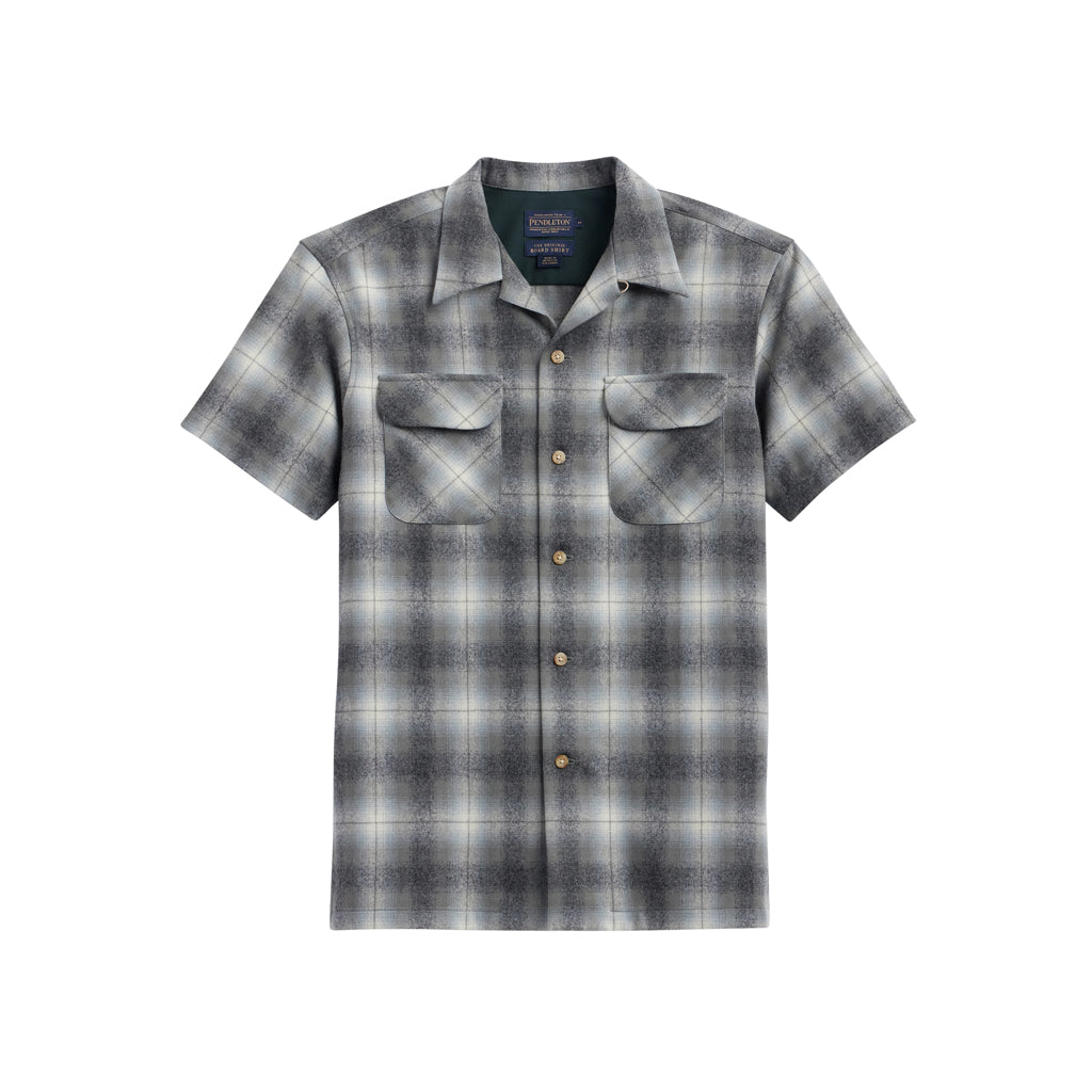 Board Shirt Short Sleeve Oxford Mix/Green Ombre