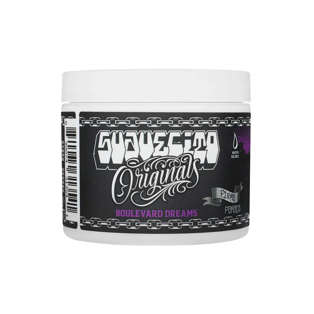 Container of Suavecito Originals Boulevard Dreams pomade on a white background