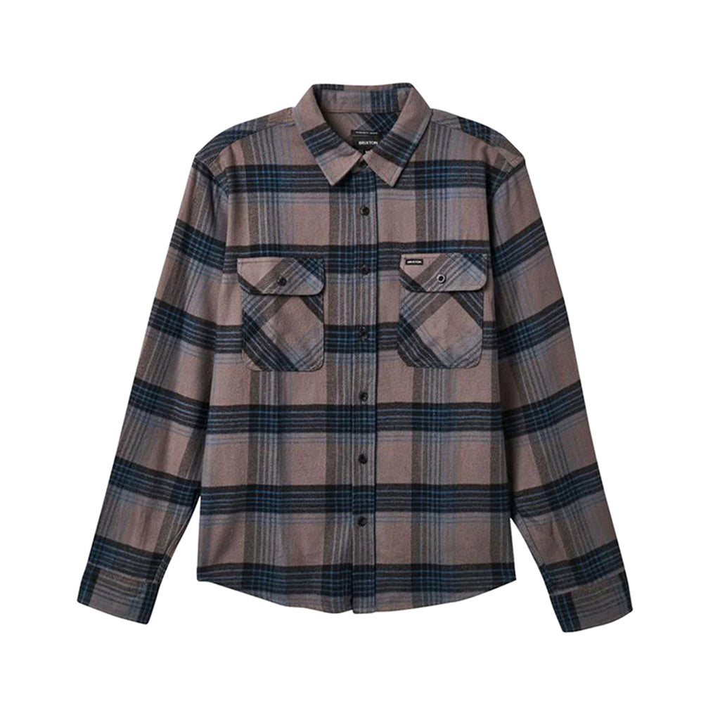 Bowery Flannel Black/Ocean Blue