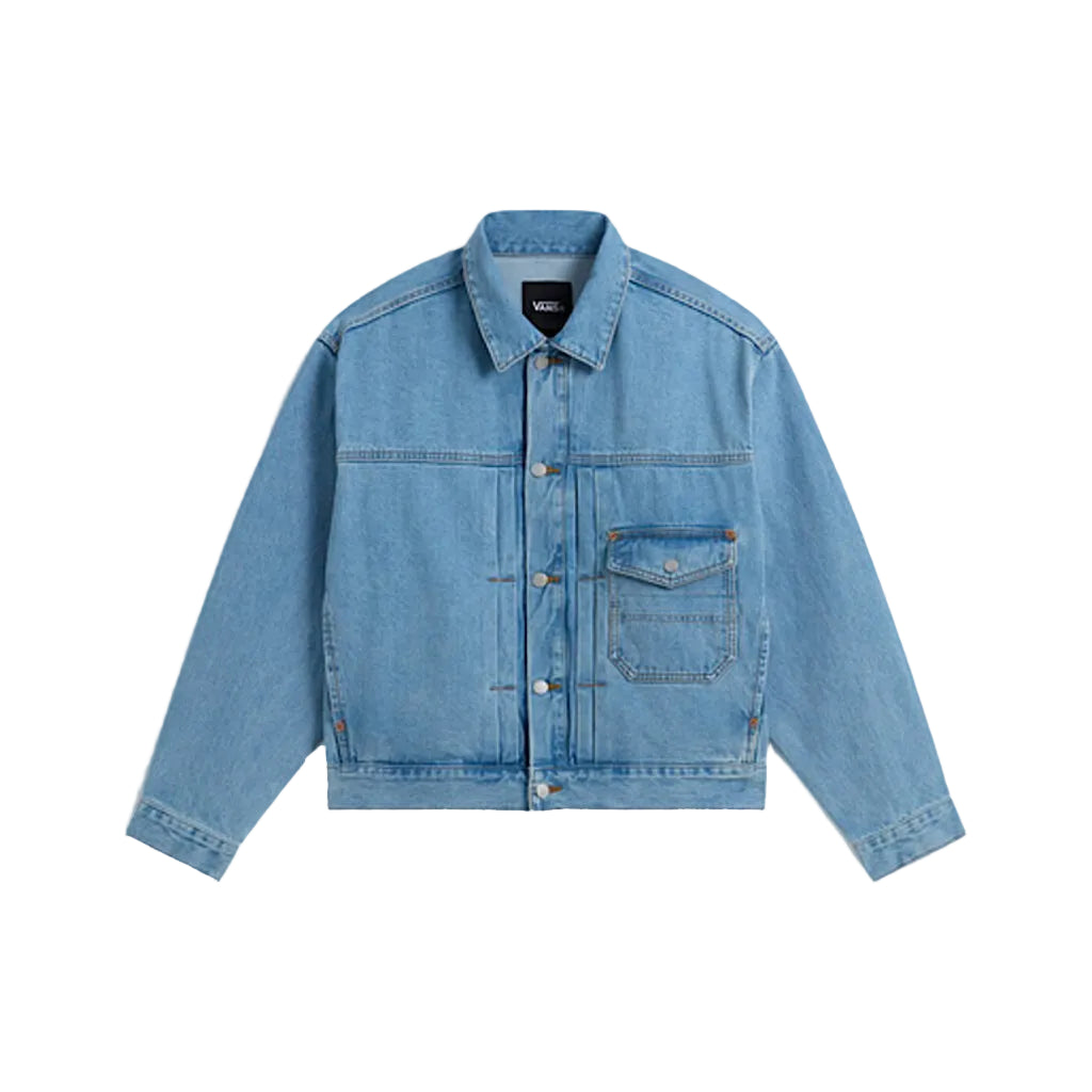 Check 5 Denim Trucker Jacket Light Stonewash