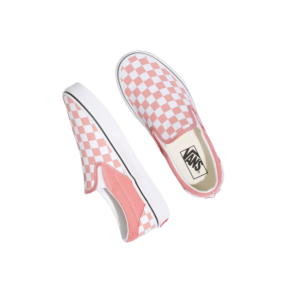 Classic Slip On Checkerboard Rosette/True White