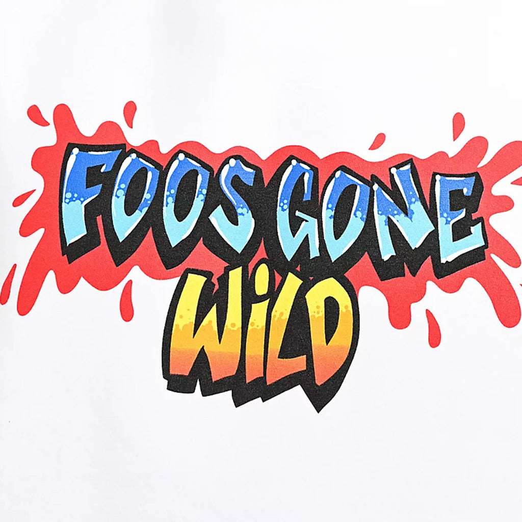 Foos Gone Wild Logo close up on a white backdrop