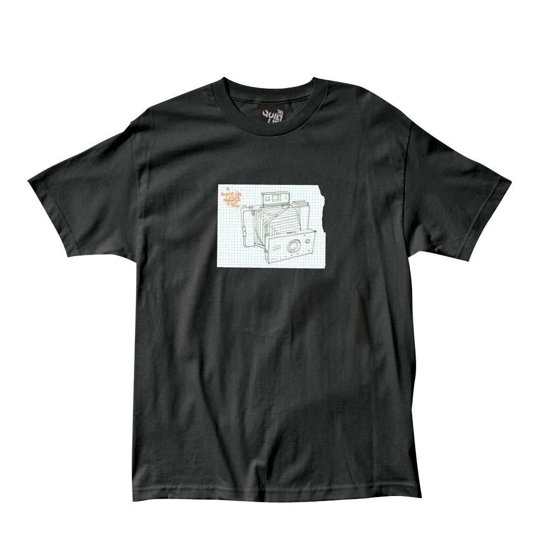 Hecox Polaroid Camera Tee Black