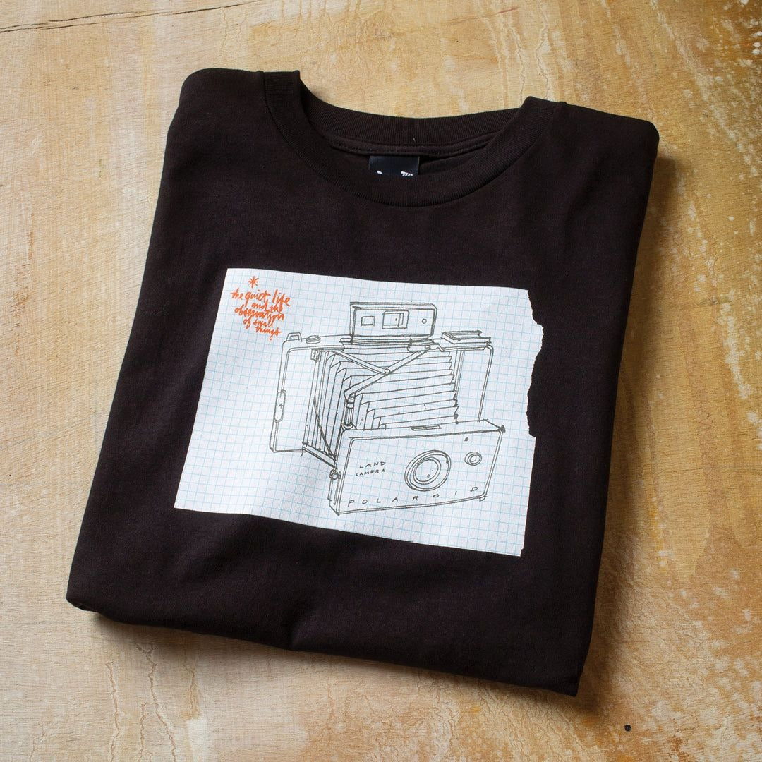 Hecox Polaroid Camera Tee Black