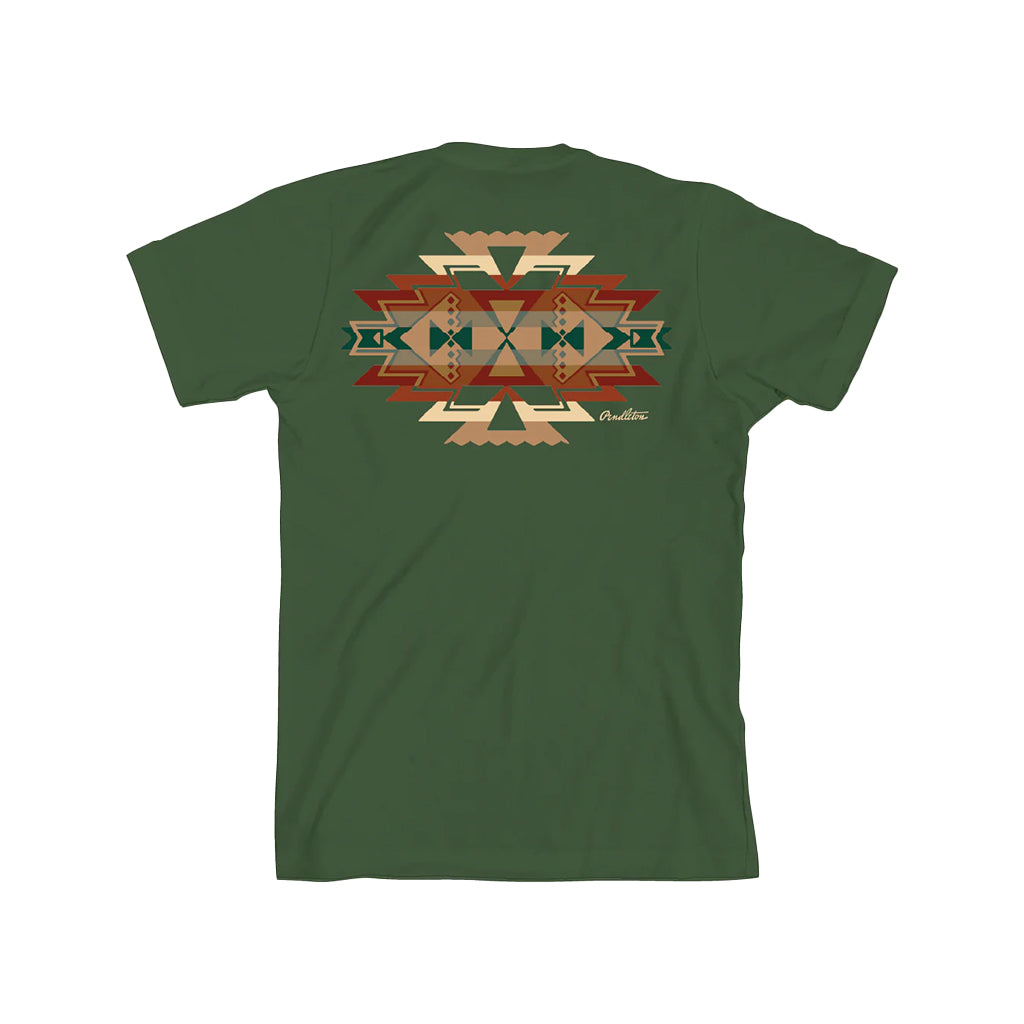 Highland Peak S/S Tee Military Green/Multi