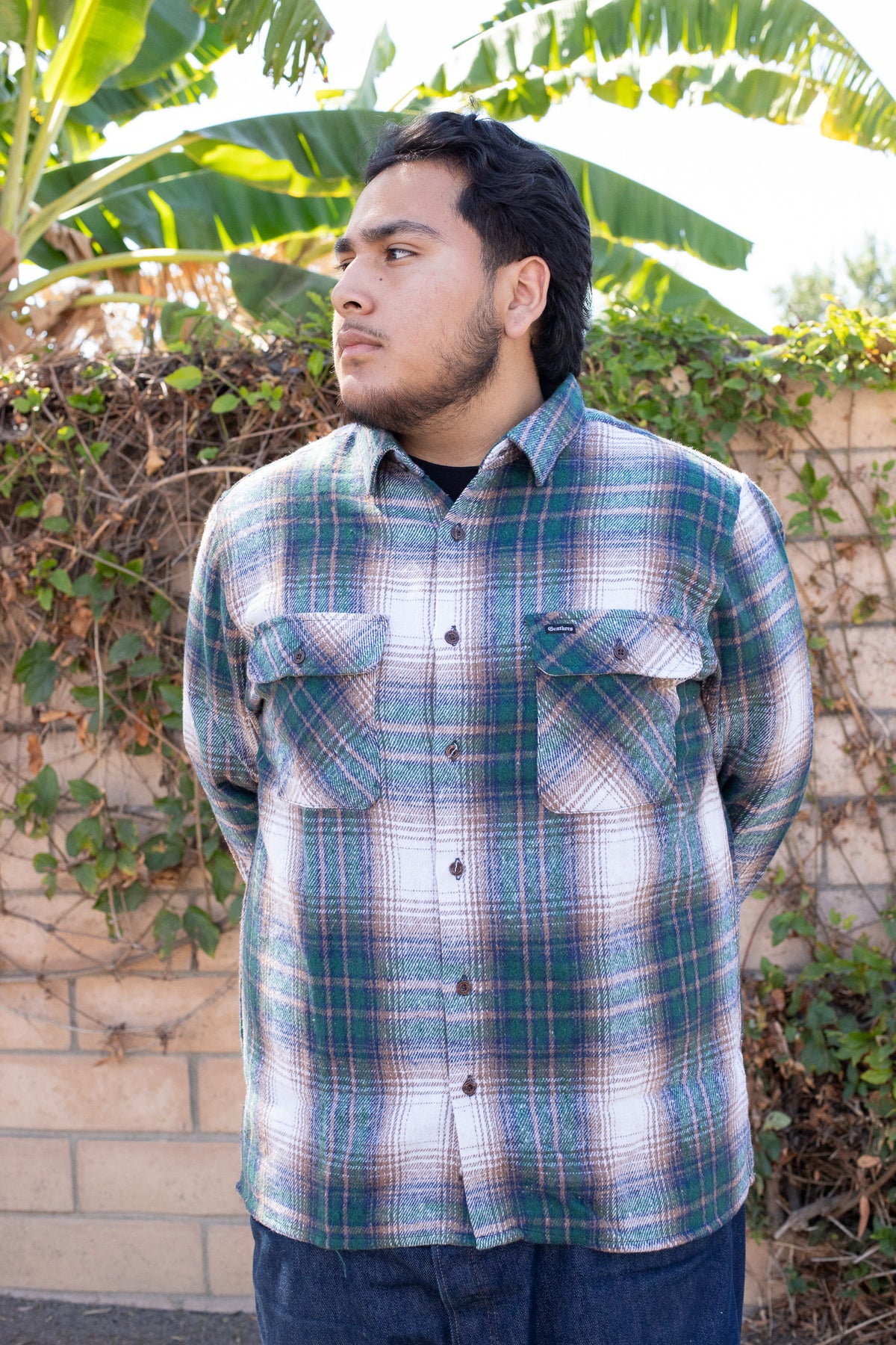 Birch Flannel Brown Green Plaid