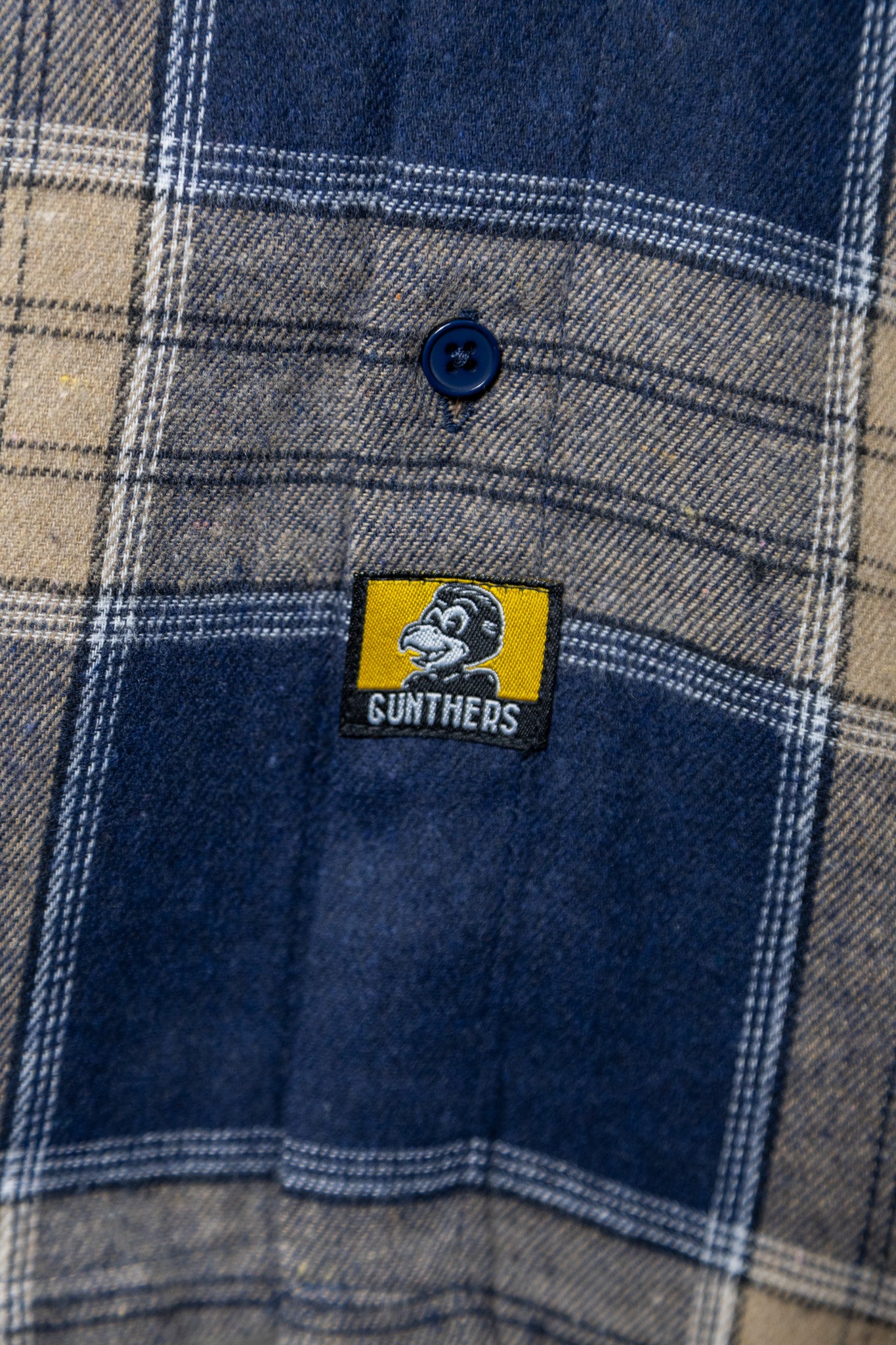 Birch Street Flannel Charcoal Navy Black Plaid