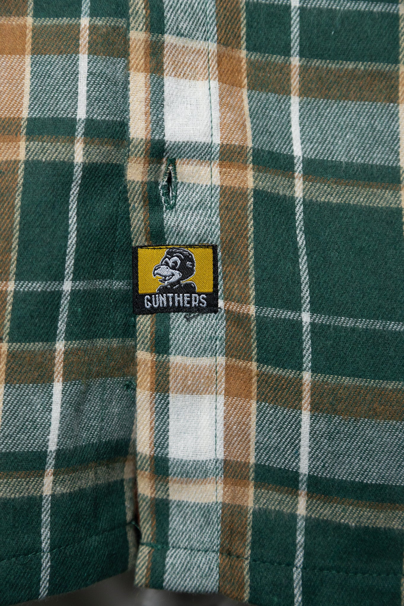 Birch Street Flannel Bronze Green Plaid
