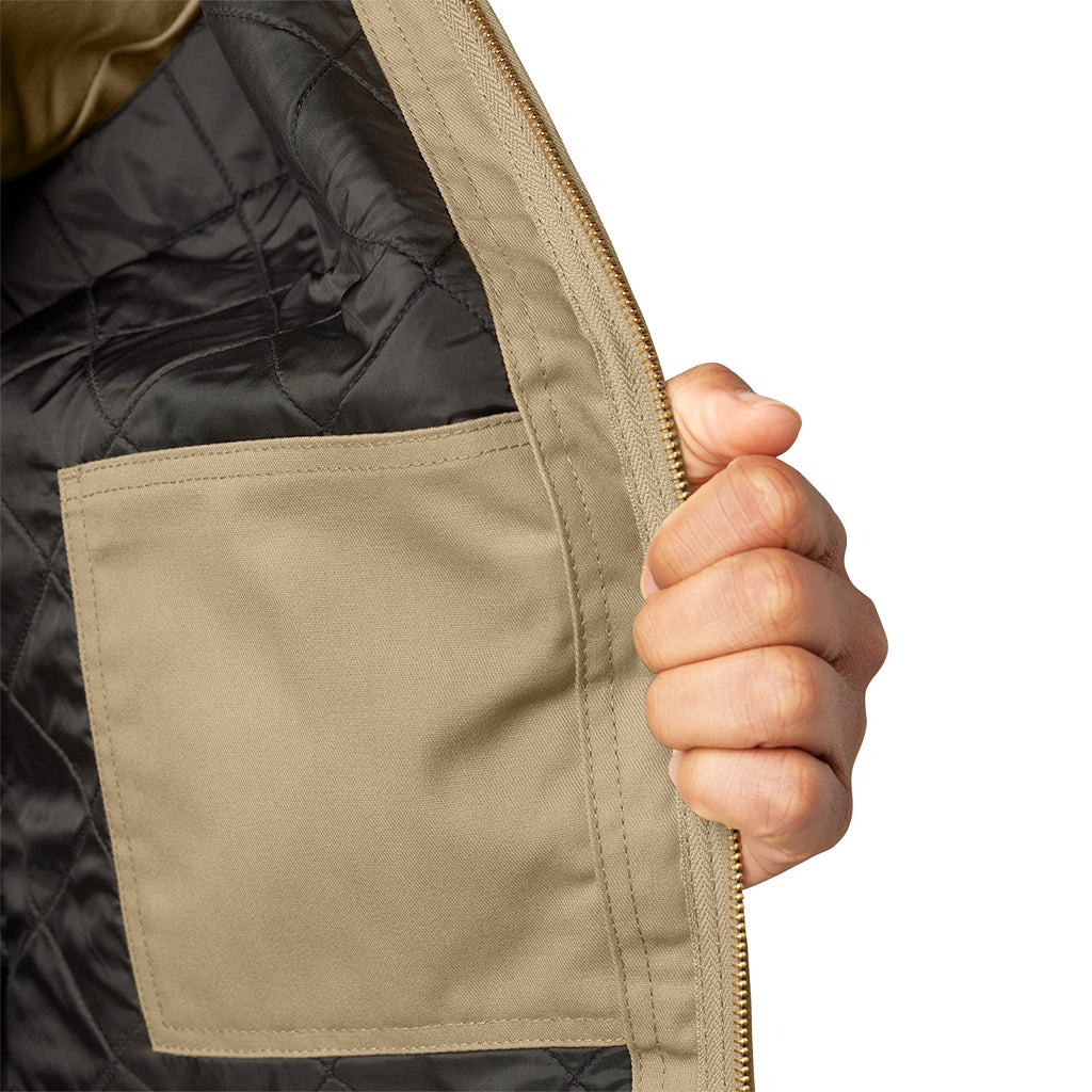 Inside pocket of the Insulated Eisenhower Jacket Khaki