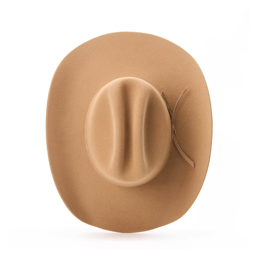 Brown cowboy hat on a white background