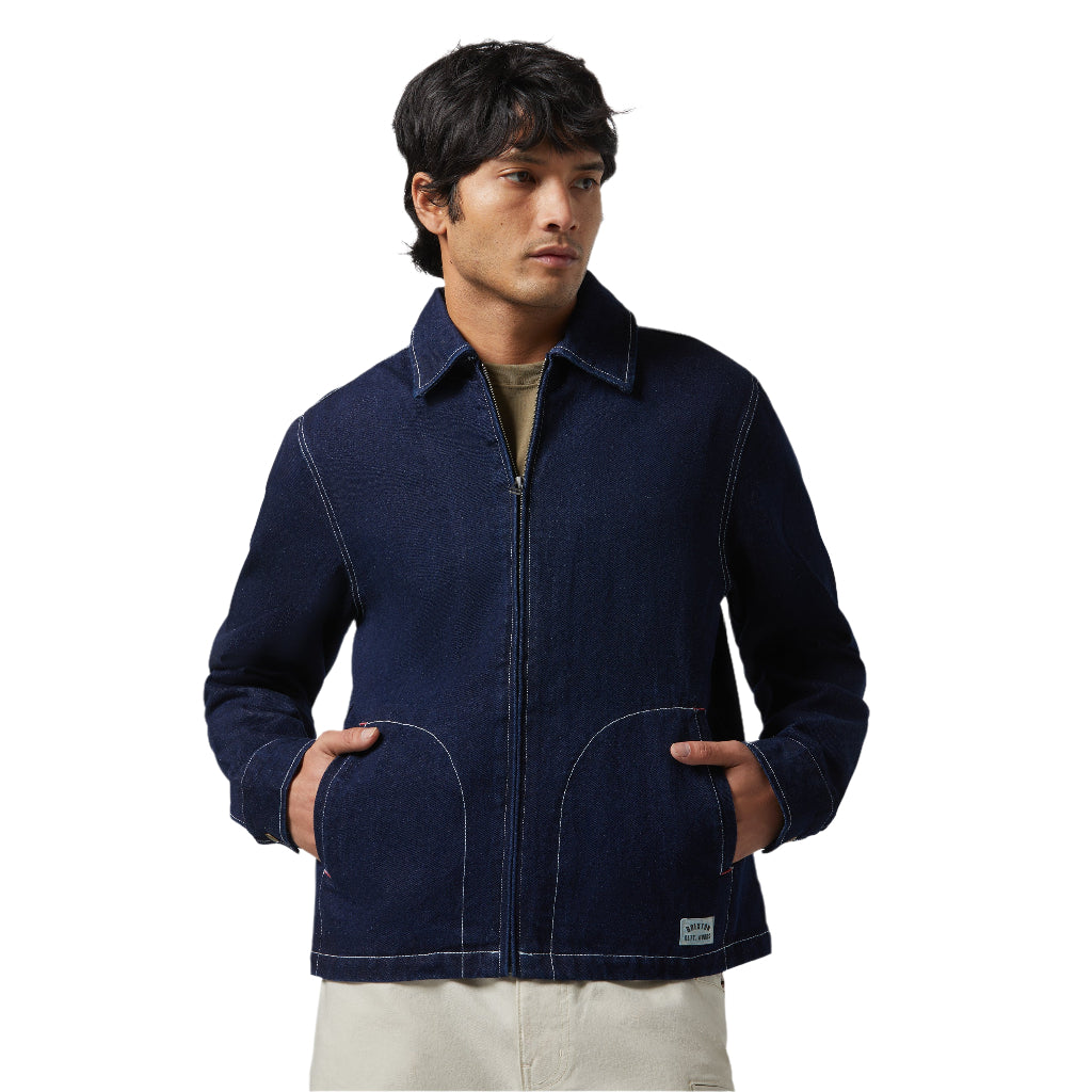 Mechanic Garage Zip Jacket Rinse Denim