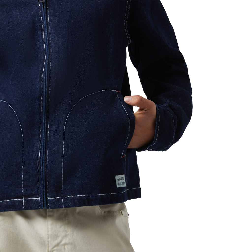 Mechanic Garage Zip Jacket Rinse Denim