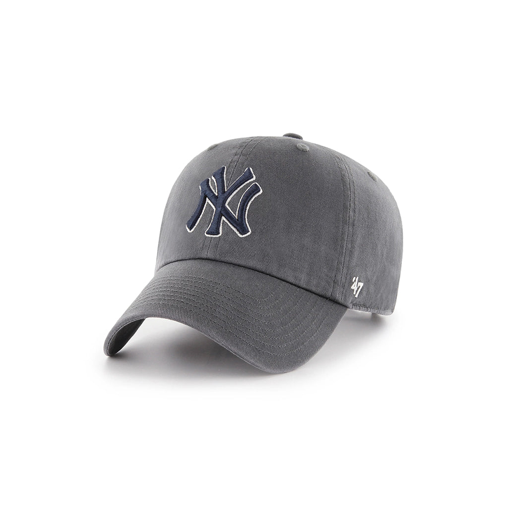 Charcoal cap with New York Yankees logo on a white background