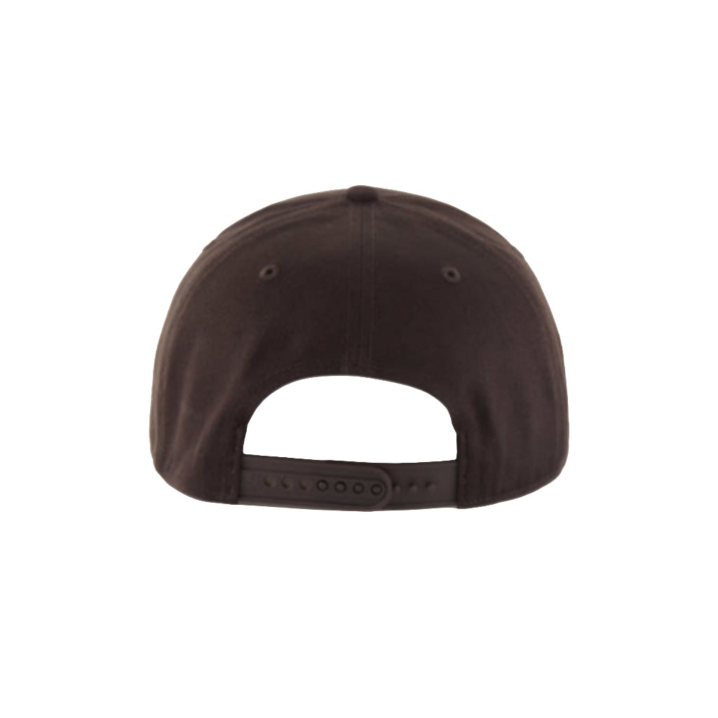 Brown cap on a white background