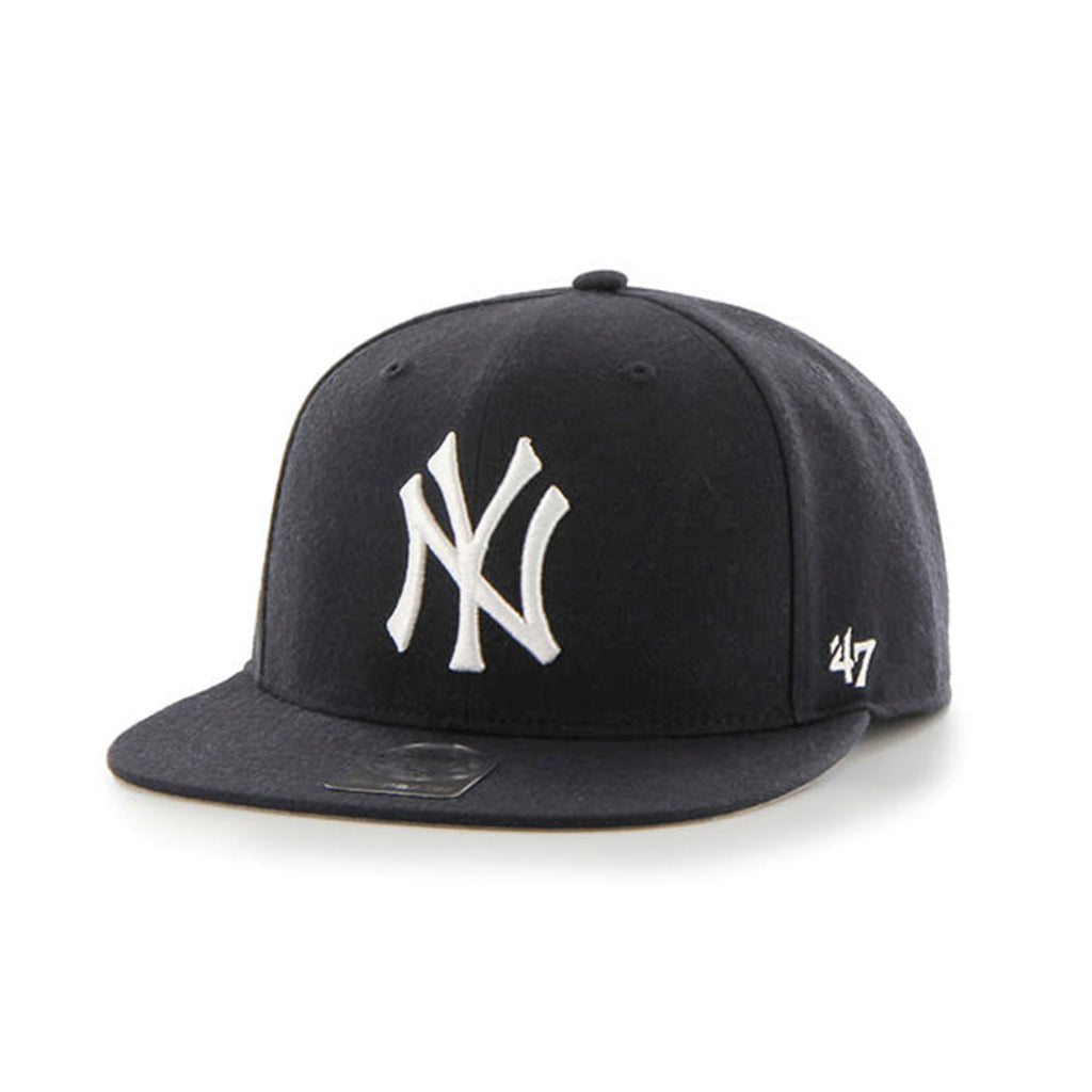 New York Yankees Wool Snapback on a white background