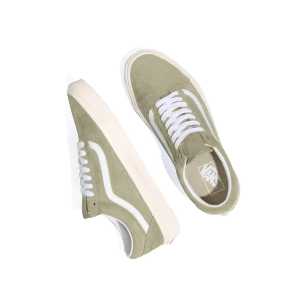 Old Skool Pig Suede Moss Grey/ Snow