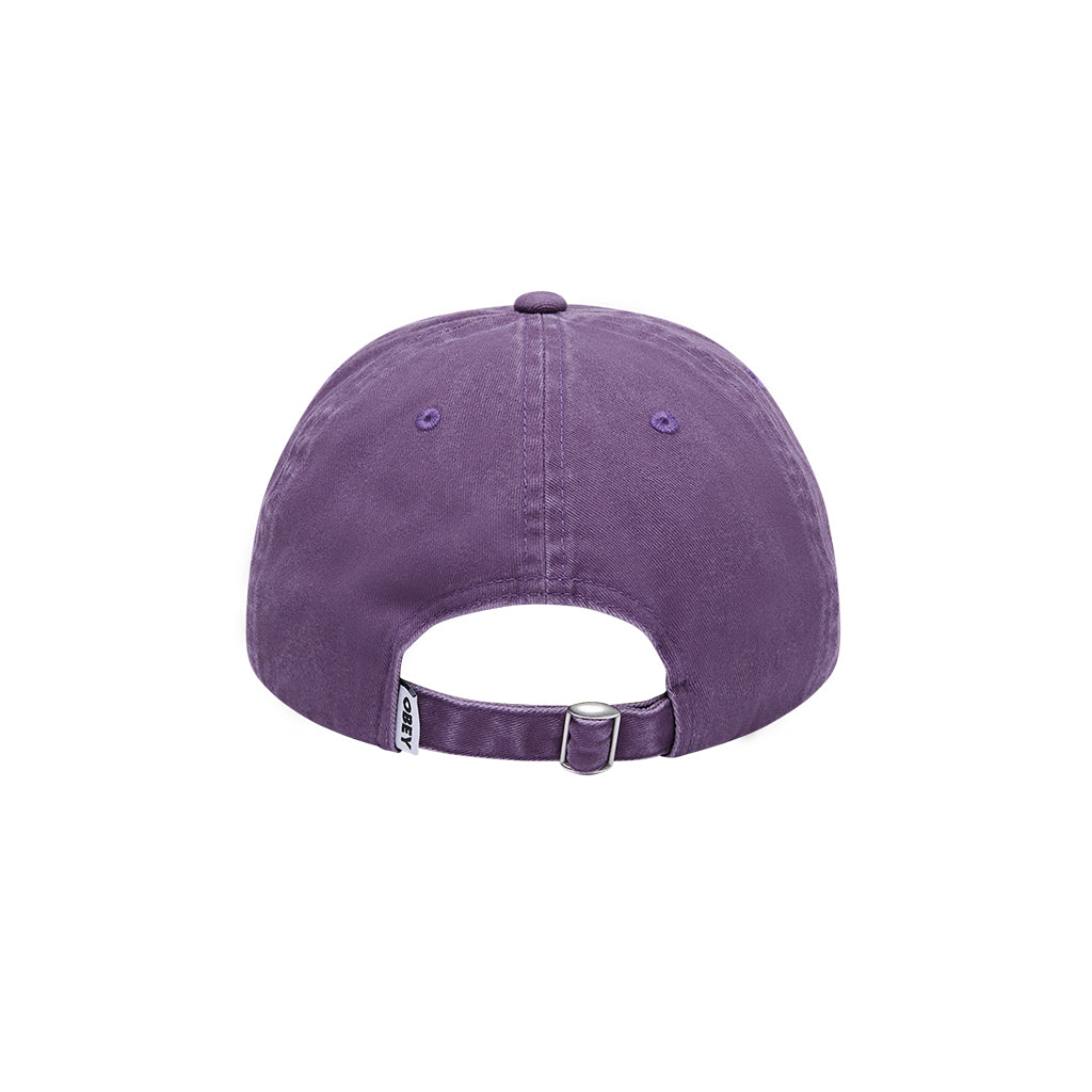 Purple baseball cap on a white background