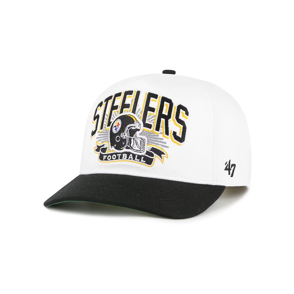 Pittsburgh Steelers Historic White Prime Play 47 Hitch