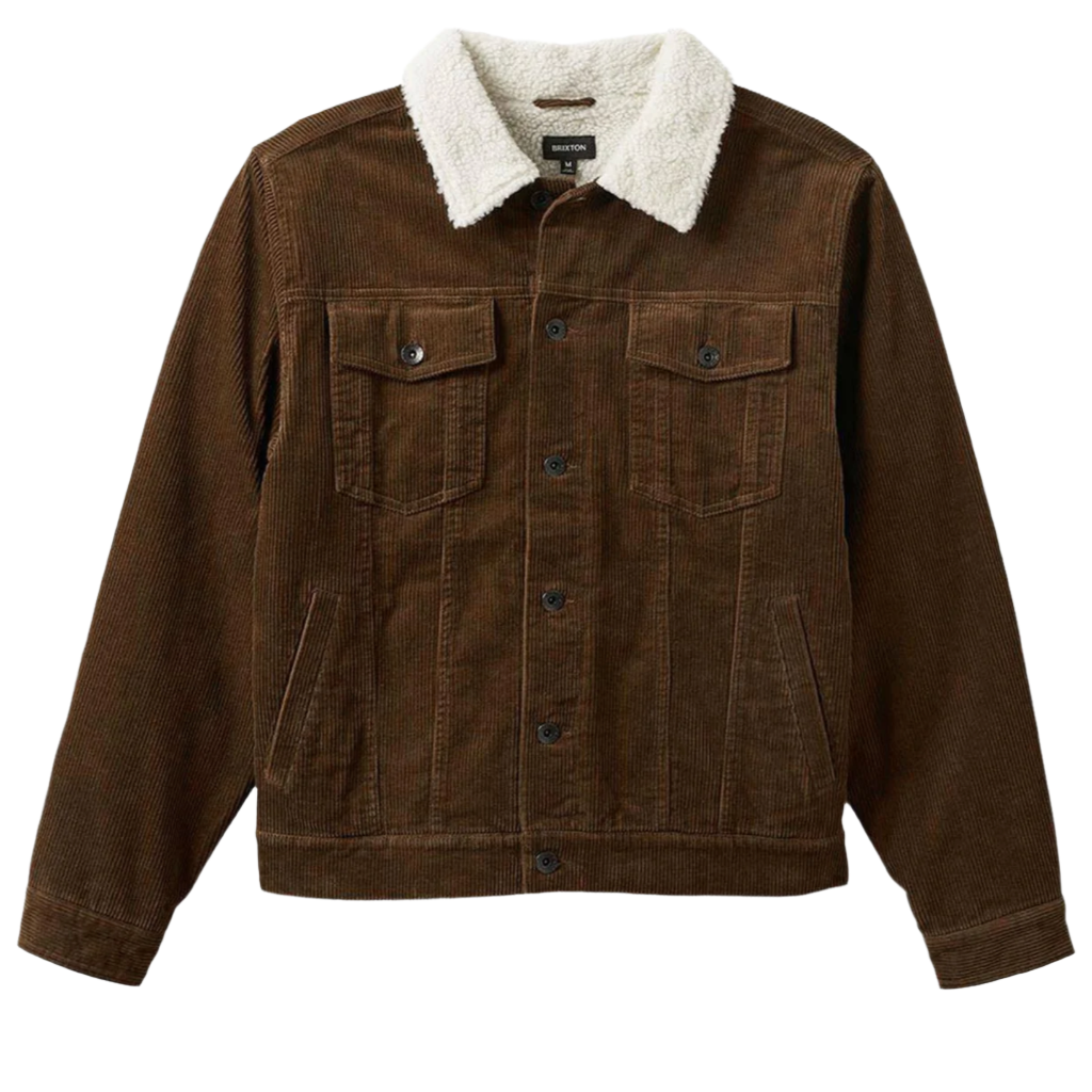 Brixton Cable Lined Trucker Jacket Pinecone Brown Jacket