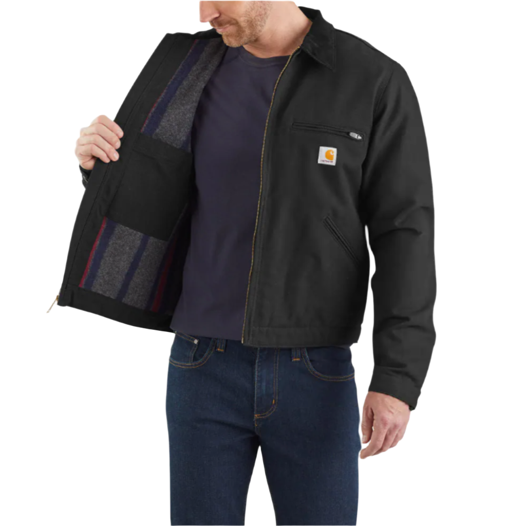 Duck Blanket-Lined Detroit Jacket Black