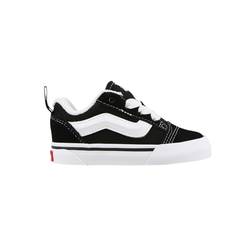 Toddlers Knu Skool Elastic Lace Black/True White