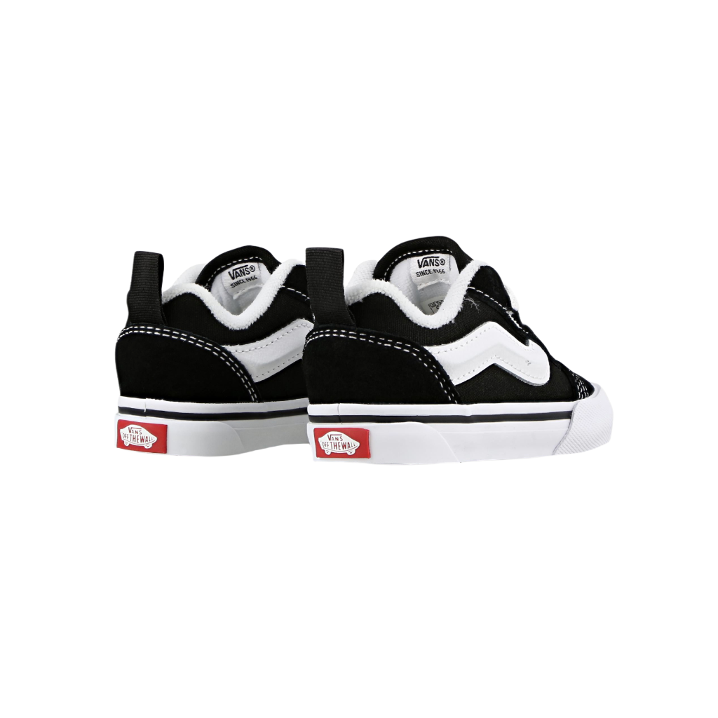 Toddlers Knu Skool Elastic Lace Black/True White