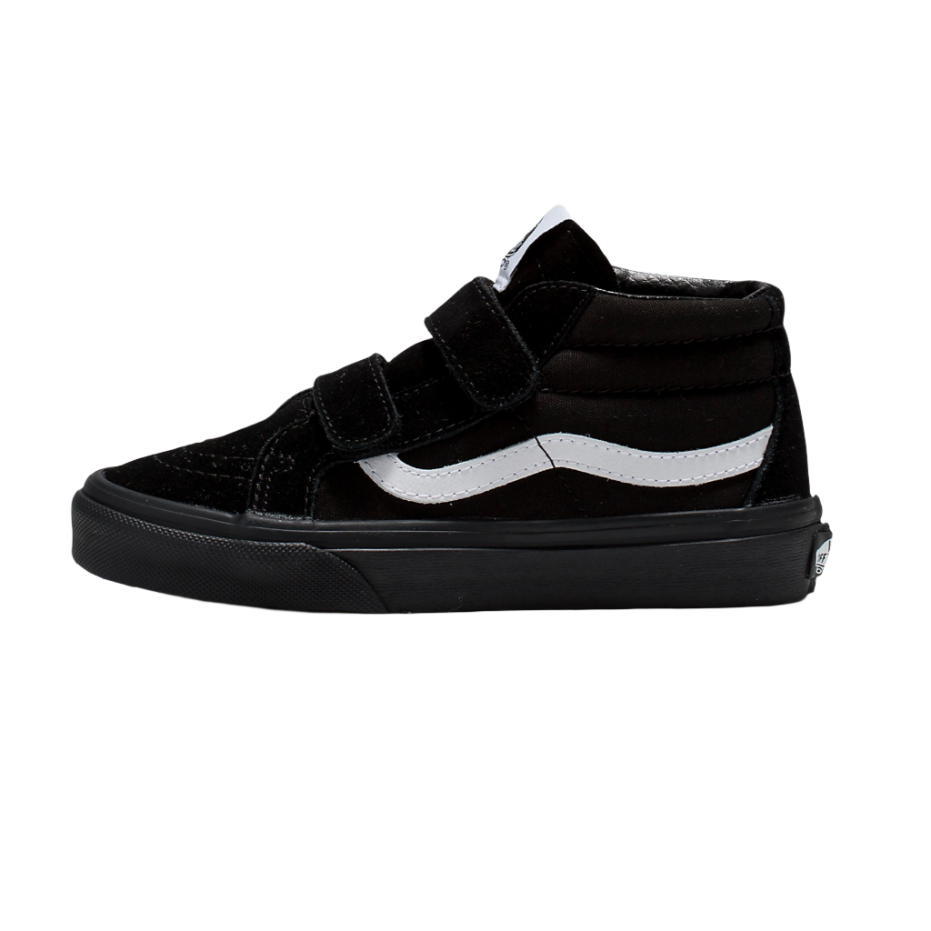Kids SK8-Mid Reissue V Canvas & Suede Black/Black