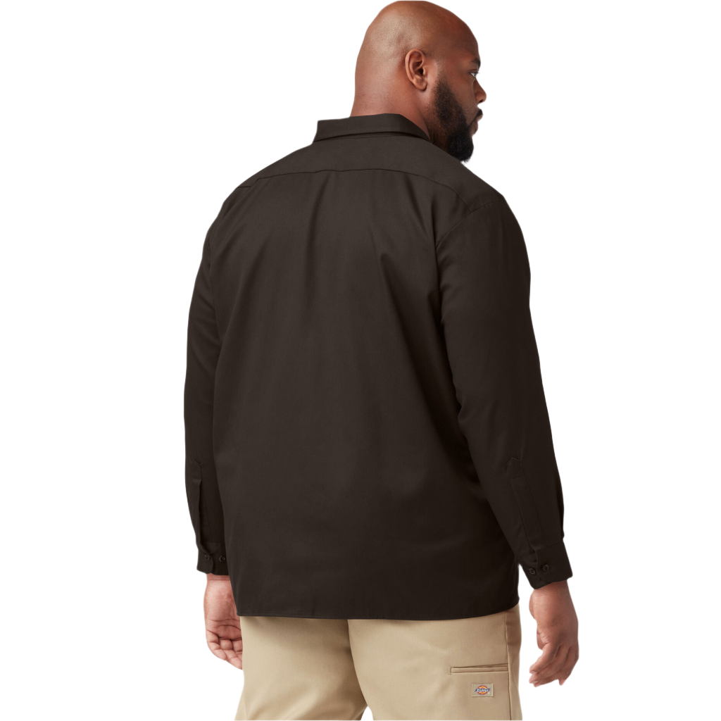 Long Sleeve Work Shirt Dark Brown