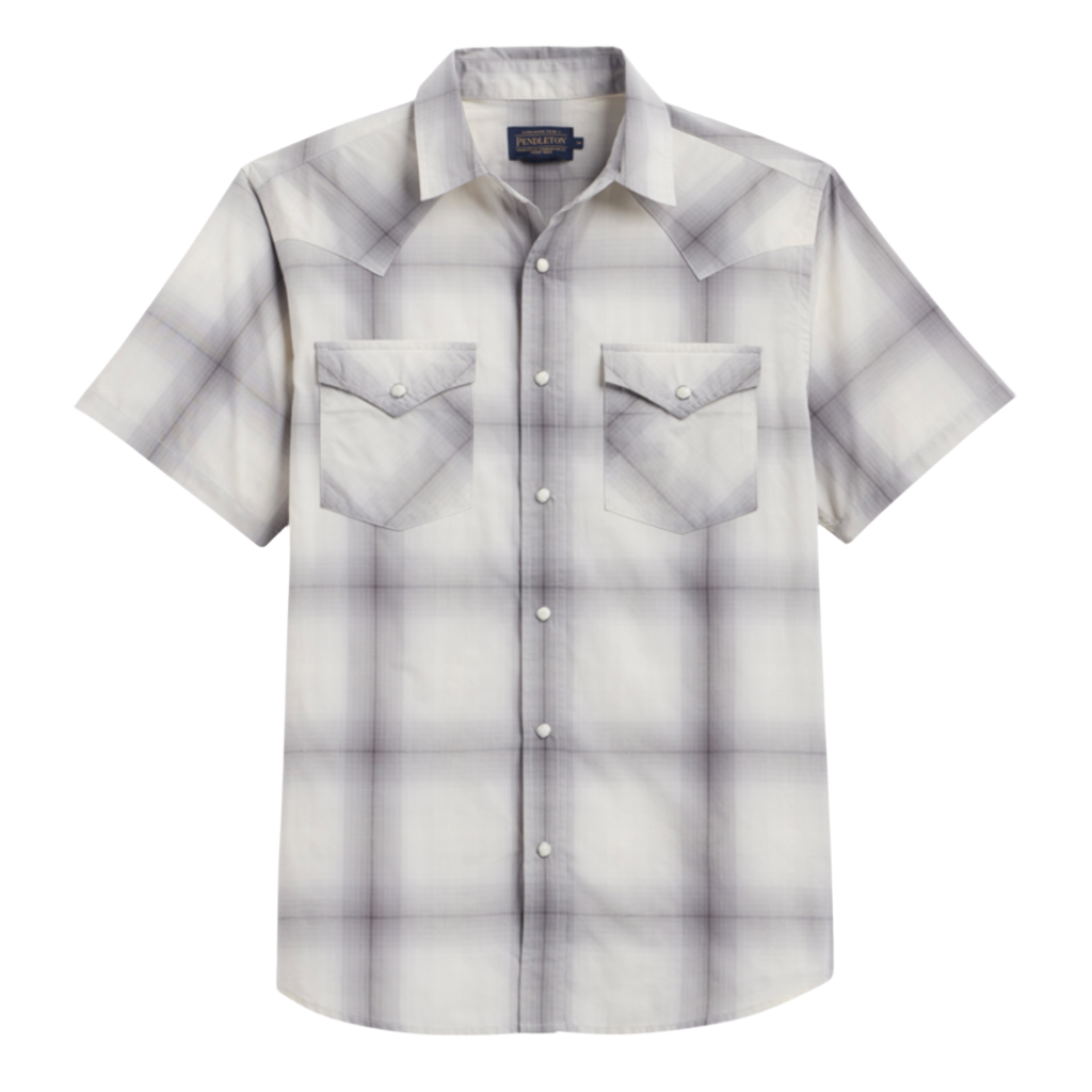 Frontier Shirt S/S Grey/White Ombre