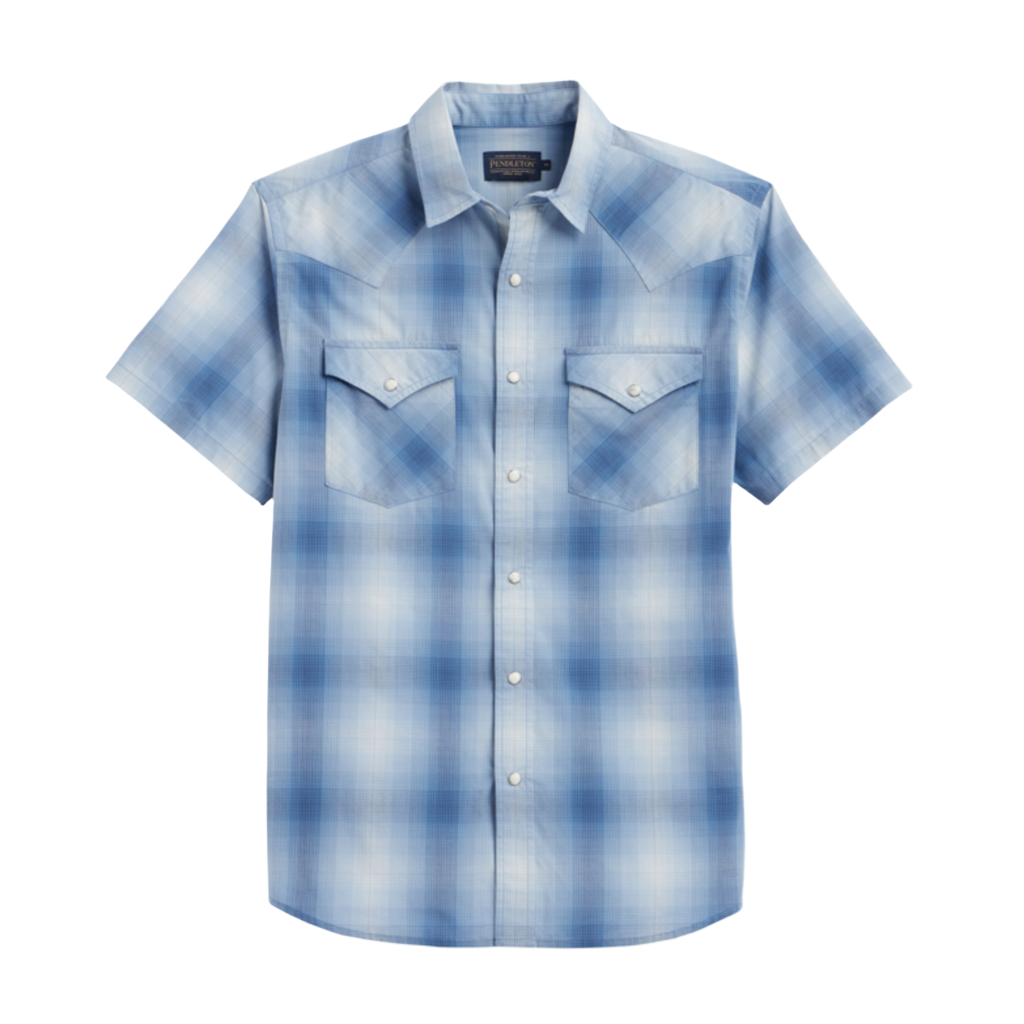 Frontier Shirt S/S Blue/White Ombre