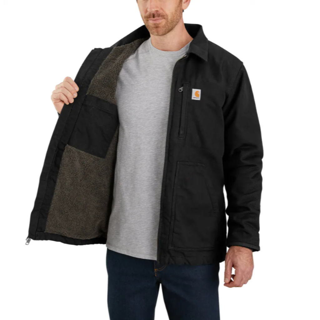 Sherpa Lined Field Jacket Black