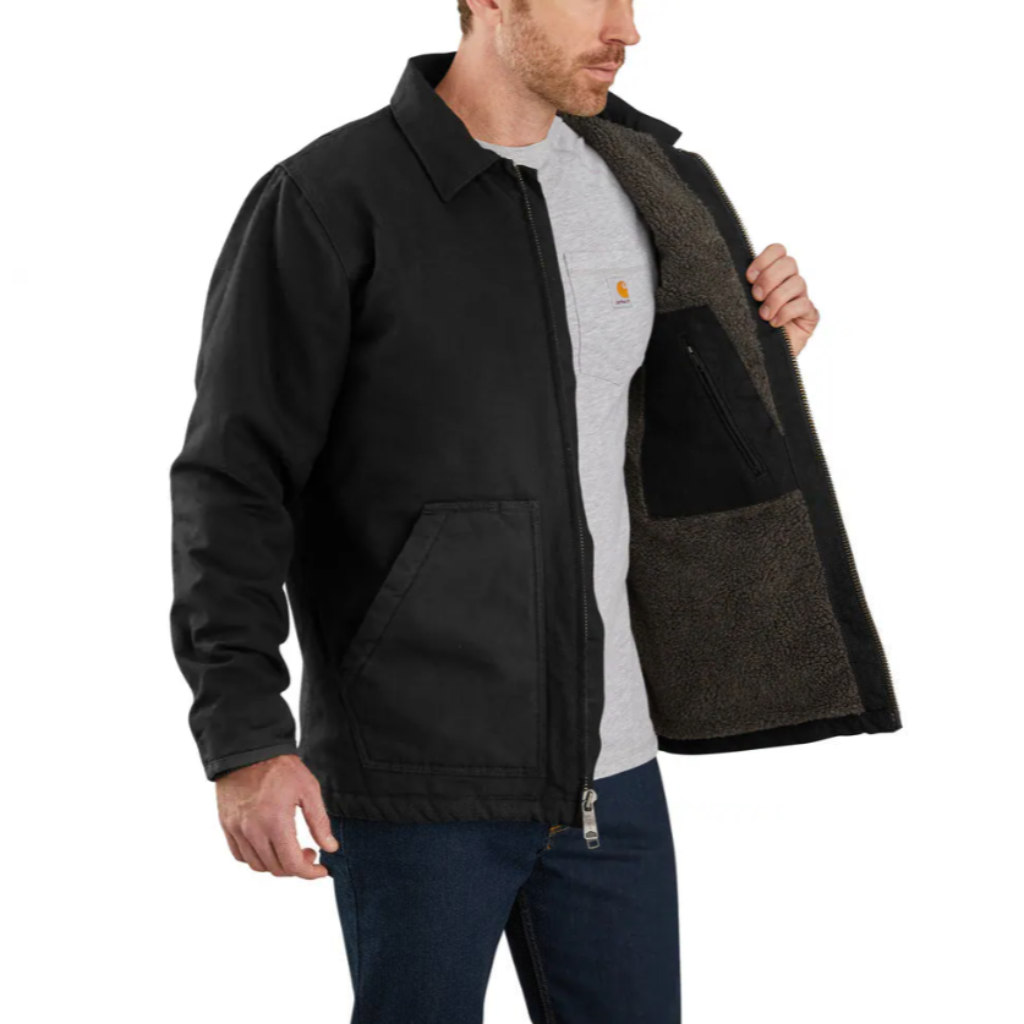 Sherpa Lined Field Jacket Black