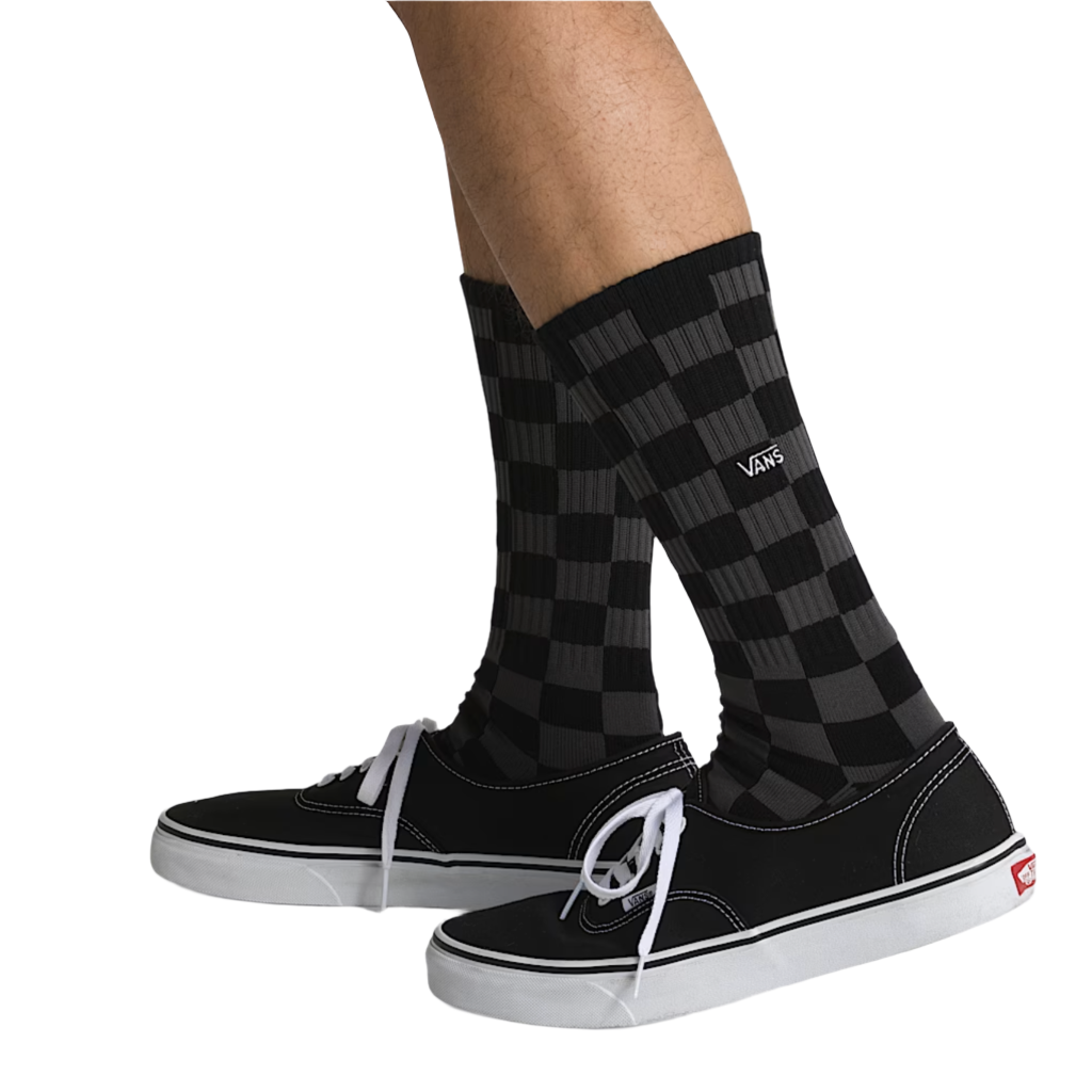 Classic Crew Checkboard Socks Black/Charcoal