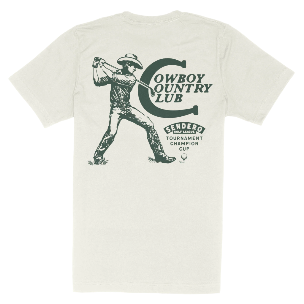 Cowboy Country Club Tee Vintage White