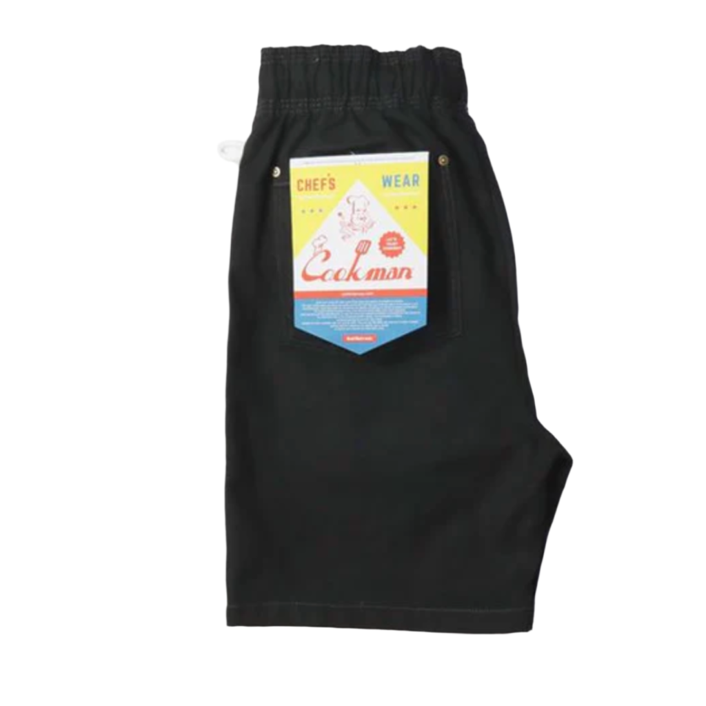 Chef Shorts Front Pocket Black