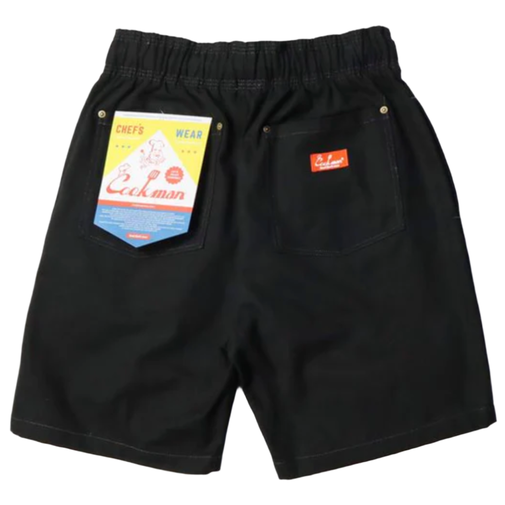 Chef Shorts Front Pocket Black
