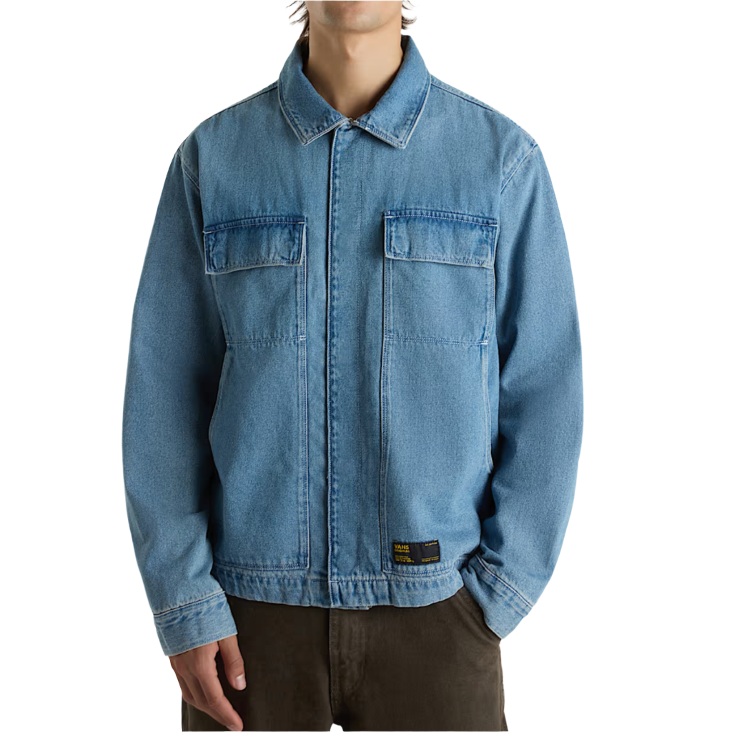 McAvoy Denim Station Jacket Stonewash Blue