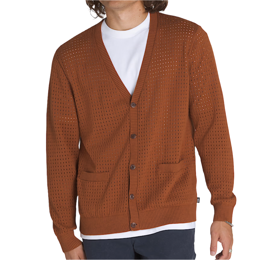 Griffin Pointelle Cardigan Tortoise Shell